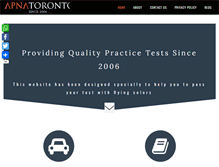 Tablet Screenshot of apnatoronto.com